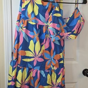 Colorful Floral Maxi Top & Skirt Set